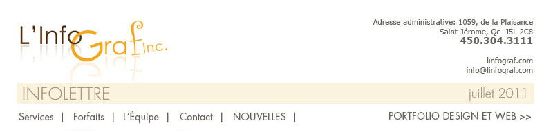 Infolettre - L'Info Graf