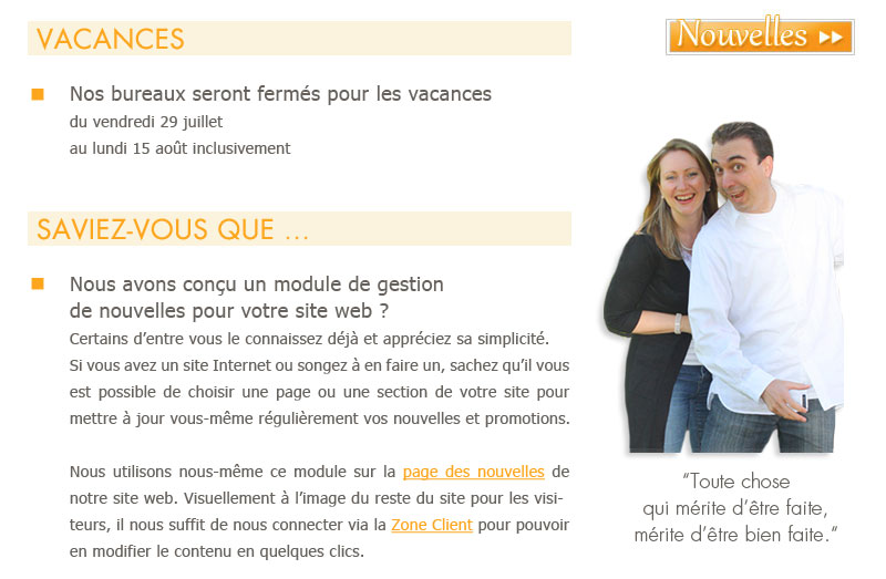 Infolettre - L'Info Graf