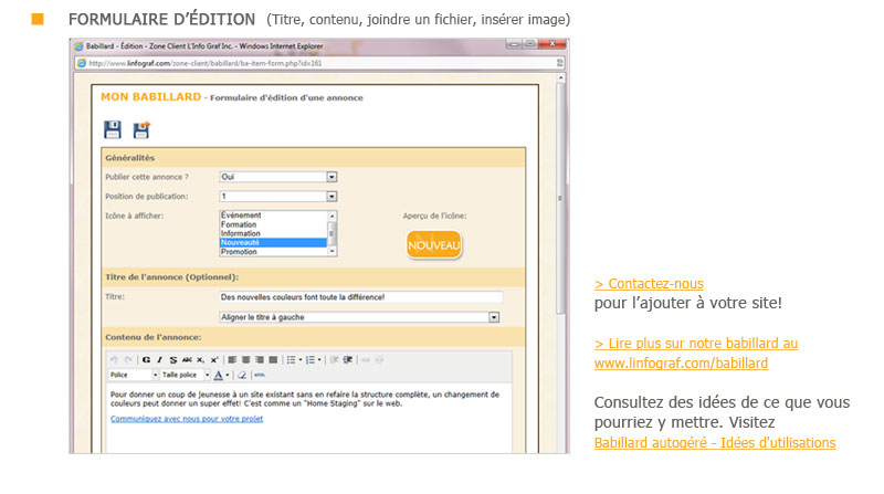 Infolettre - L'Info Graf